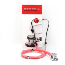 Load image into Gallery viewer, High Quality Medical Stethoscope Dual Headed Double Tube Professional Multifunctional Stethoscope Portable Adjustable Ear Hook