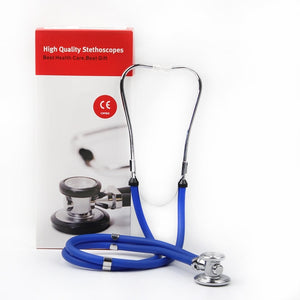 High Quality Medical Stethoscope Dual Headed Double Tube Professional Multifunctional Stethoscope Portable Adjustable Ear Hook