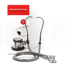 Load image into Gallery viewer, High Quality Medical Stethoscope Dual Headed Double Tube Professional Multifunctional Stethoscope Portable Adjustable Ear Hook